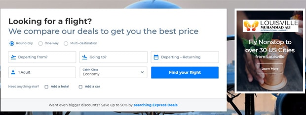 priceline.com untuk memesan penerbangan