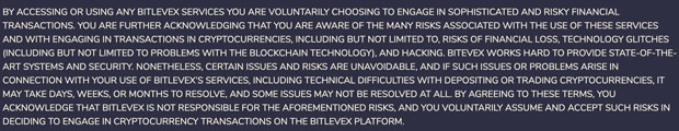 Perjanjian pengguna Bitlevex