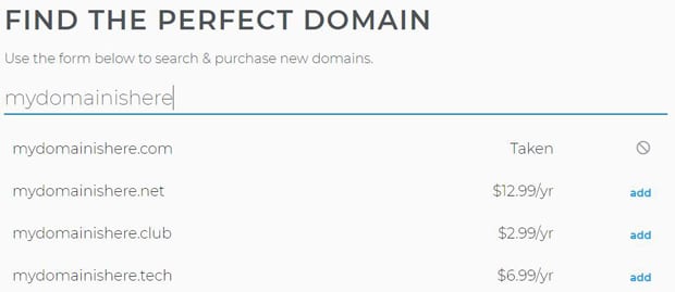 Pendaftaran nama domain Domain.com