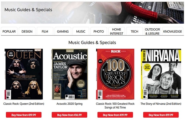 myfavouritemagazines.co.uk majalah kategori "Musik"