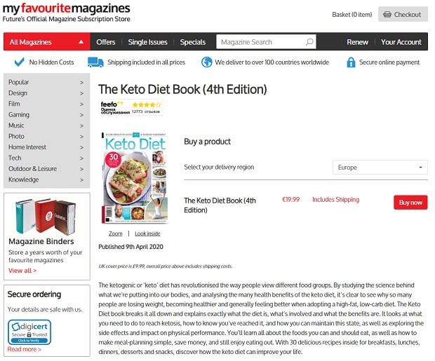 myfavouritemagazines.co.uk Buku Diet Keto