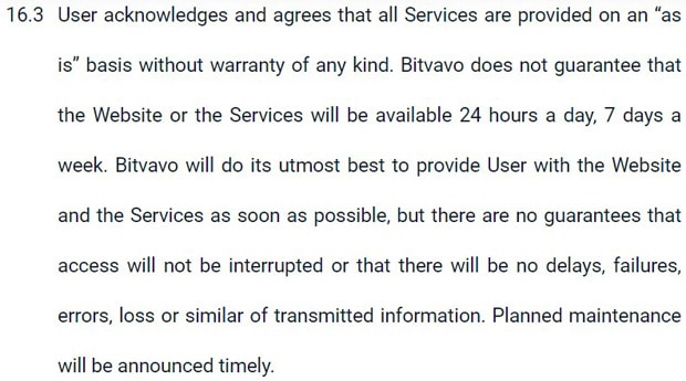 aturan layanan bitvavo.com