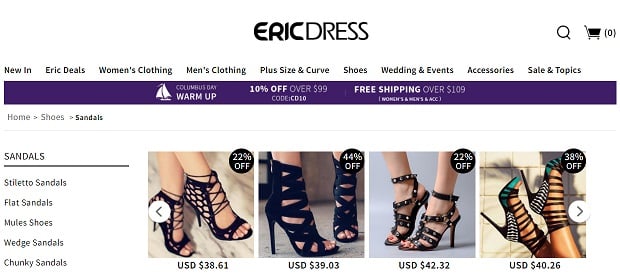 Penjualan sepatu Ericdress