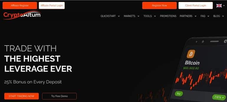 pendaftaran cryptoaltum.com di situs web pertukaran kripto Pendaftaran pertukaran CryptoAltum