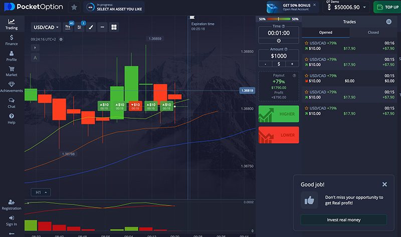 Pocket Option adalah broker opsi biner yang modern dan andal