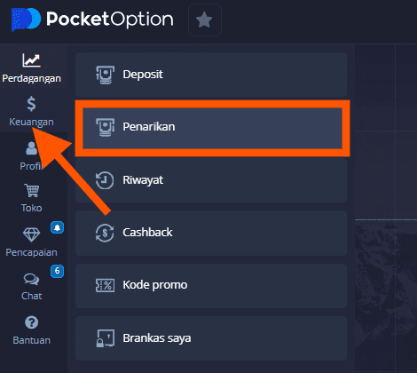 Cara Menarik Dana dari Akun Pocket Option